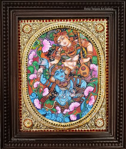 Radhakrishna Mural Tanjore Painting