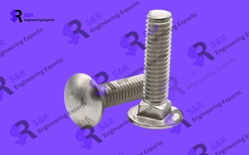 Carriage Bolts, Head Style : Round