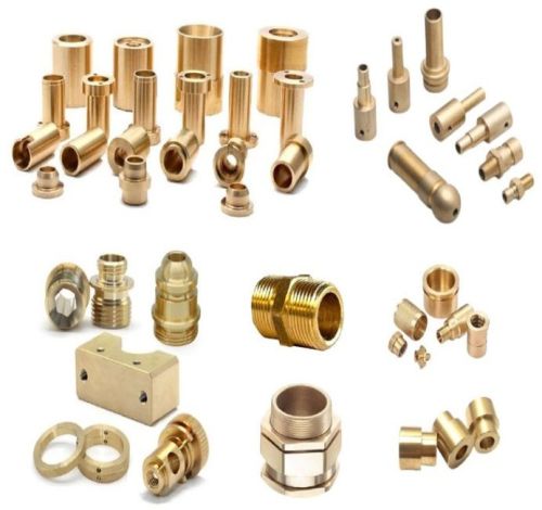 Polished Steel CNC Turned Components, Color : Metallic, Golden