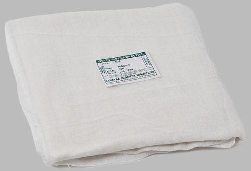 Plain Cotton Gauze Cloth, Color : White
