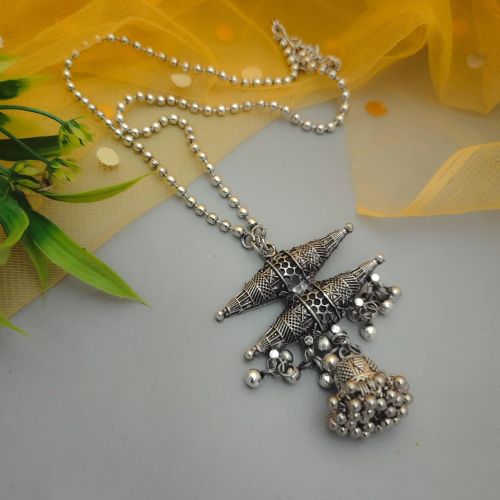 Traditional Jhumki Double Dolki Chain Necklace For Women