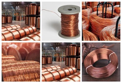Stranded Round Copper Wire Braided Rope, Color : Rose Red