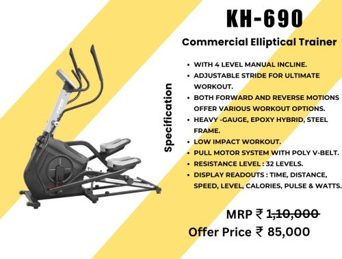 Commercial Elliptical Trainer Exercise Bike Kh 690