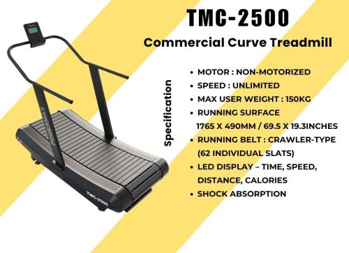 Tmc 2500 Curved Commercial Treadmill