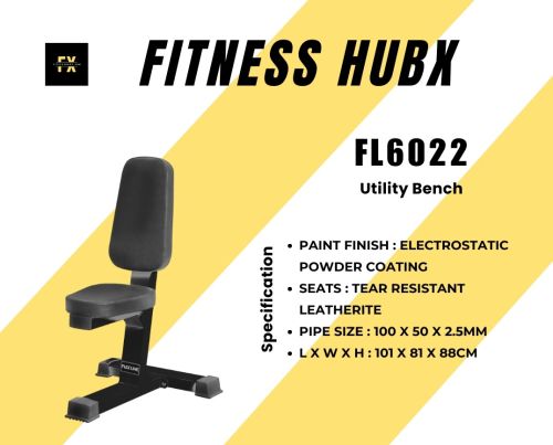 Utility Exercise Bench, Color : Black