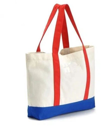 Loop Handle Cotton Canvas Tote Bag