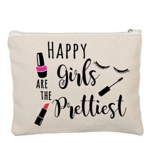 Natural Cotton Canvas Cosmetic Bag H17 X W24cm