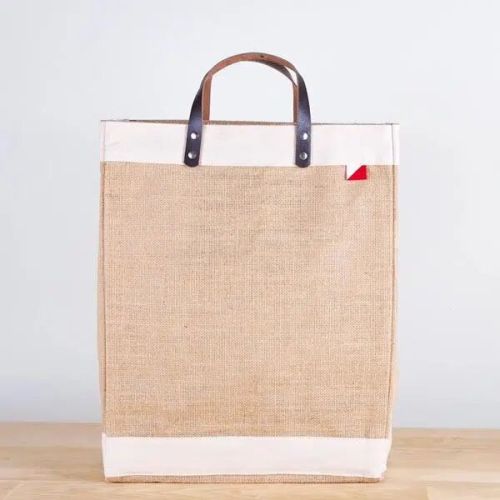 Cotton Canvas Organic Juco Shopping Bag, Color : Dyed White