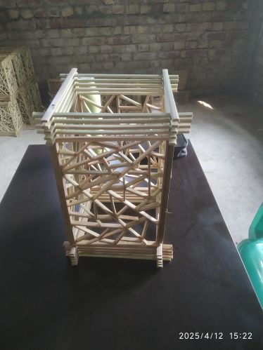 Lattice Frame Bamboo Table Lamp