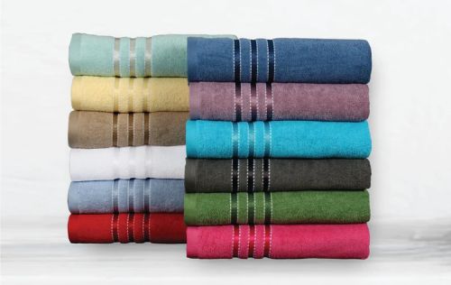 100 Percentage Cotton PRIME CLUB RIVERA BATH TOWELS 67 Cm X 137 Cm