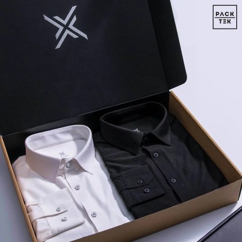 Shirt Packaging Boxes, Color : Brown, White