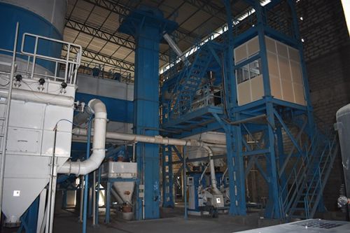 Horizontal Type Wall Putty Plant, Packaging Type : Bags