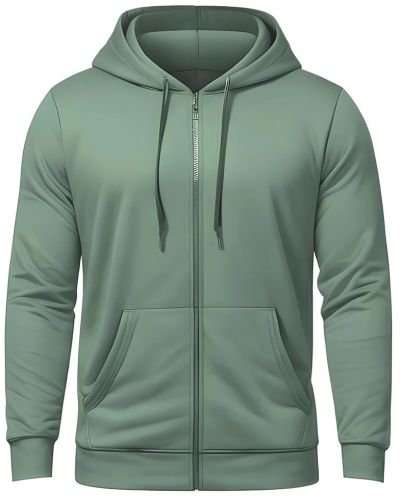 Cotton Fleece Zipper Hoodie, Color : Multicolors, Gender : Unisex