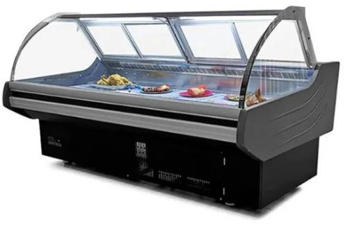 Stainless Steel Fish Display Counter, Color : Silver