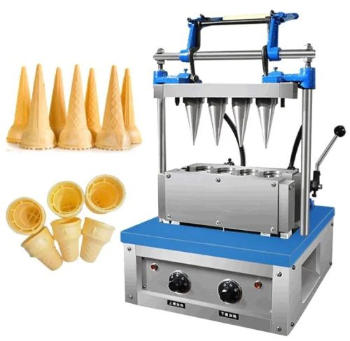 SS 304 Grade Ice Cream Cone Machine, Capacity : 3000 To 5000 PCS HR