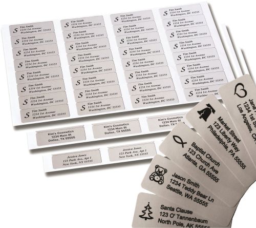 Glossy Lamination Laser Cutting Paper & Plastic Return Address Labels