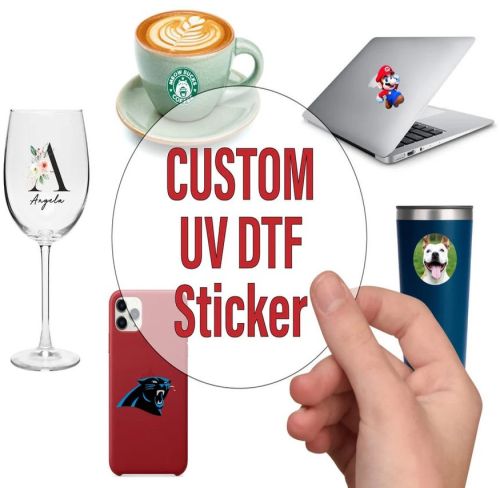 Printed Glossy Lamination Laser Cutting UV DTF Stickers