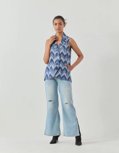 100% Cotton Inara - Women Waist Coat XS, L, XL