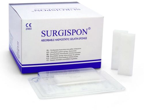 Surgispon Abgel Gelatin Sponge, Color : White