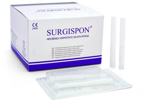 Surgispon Absorbable Gelatin Sponge, Color : White