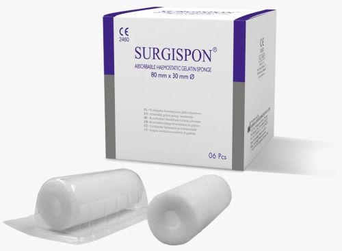 Surgispon Rectal Surgery Sponge, Color : White