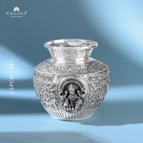Divine Laksmi Silver Kalash
