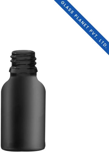 10 Ml Black Matt Glass Bottle With 18mm Neck
