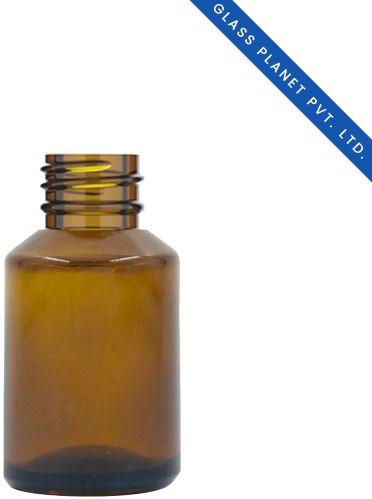 30 Ml Amber Slant Glass Bottle With 20mm Neck