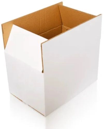 Bleached Kraft Paperboard Duplex Corrugated Box, Color : White