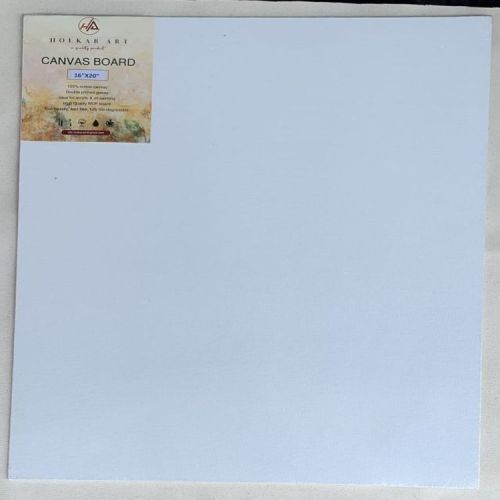 Plain 16x20 Inch White Canvas Board, Thickness : 3 Mm for Painting