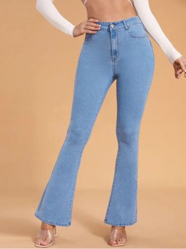Bootcut Flare Jeans- Baby Blue