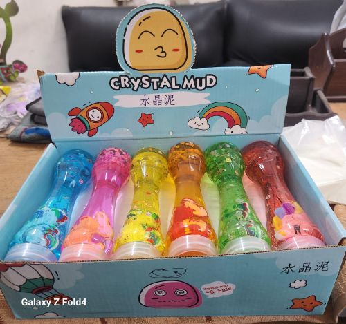 Crystal Mud Slime Jelly Toy, Packaging Type : Multicolor