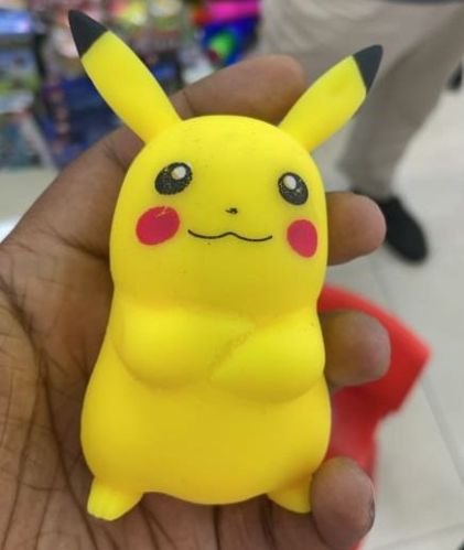 Printed Plastic Pikachu Squeeze Toy, Packaging Type : Yellow