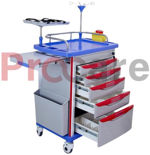 Crash Cart ABS, Color : Blue