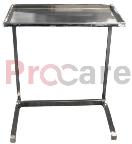 Stainless Steel Mayo Trolley With Double Pillar