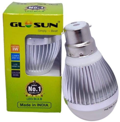 3W LED Light Bulb, Color : White