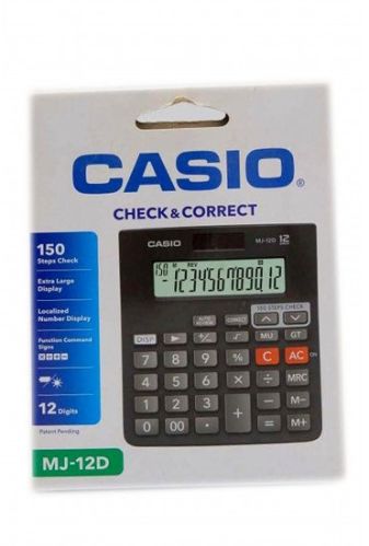 Casio MJ12D Calculator, Power : Solar & Battery