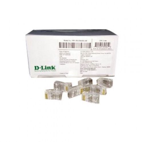 Gold-plated 3 Prong Blade D-Link RJ45 Network Connector