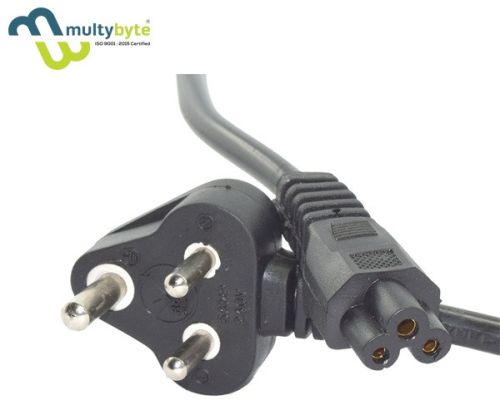 Multybyte 3 Pin Laptop Power Cable 1.8 Mtr