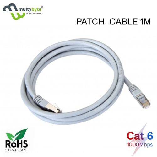 Multybyte RJ-45 Patch Cord cat-6 Ethernet Cable 1 MTR