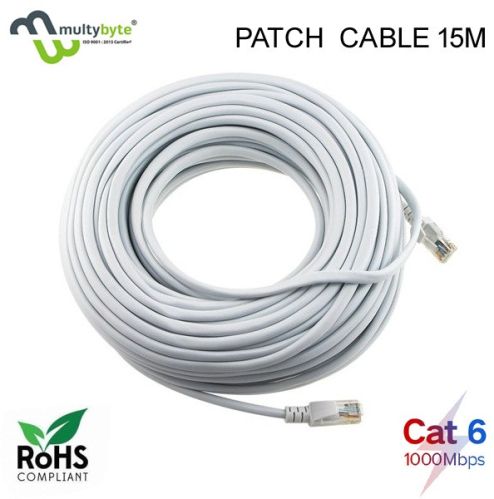 Multybyte RJ-45 Patch Cord cat-6 Ethernet Cable 15 MTR