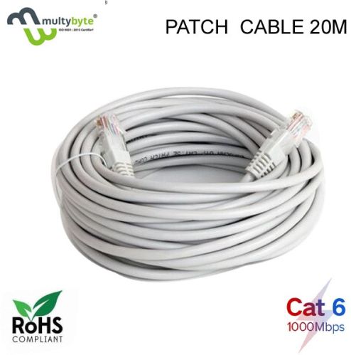 Multybyte RJ-45 Patch Cord cat-6 Ethernet Cable 20 MTR