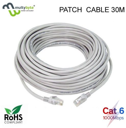 Multybyte RJ-45 Patch Cord cat-6 Ethernet Cable 30 MTR