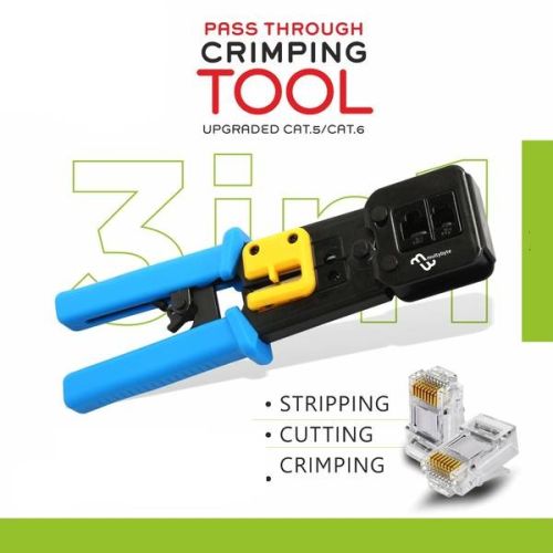 Steel Pass Through Crimping Tool, Color : Black