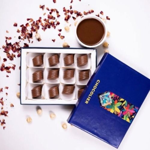 Chocoliers Hazelnut Delight Chocolate, Packaging Type : Elegant Box