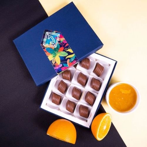 Cardboard Passion Fruit Chocolate Box, Color : Assorted Standard
