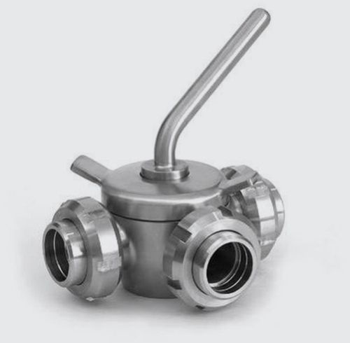 Dairy Plug Valve, Color : Silver for Flow Control Liquids