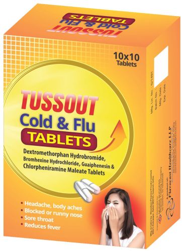 Dextromethorphan Hydrobromide, Bromhexine Hydrochloride, Guaifenesin & Chlorpheniramine Maleate Tablets