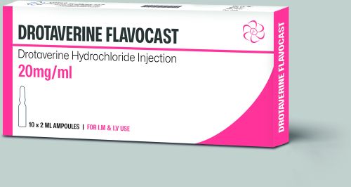 Drotaverine Hydrochloride Injection 20mg/ml for Urinary, Biliary Tracts