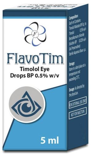 Plastic Timolol Eye Drops BP 0.5% W/v, Packaging Type : Bottle